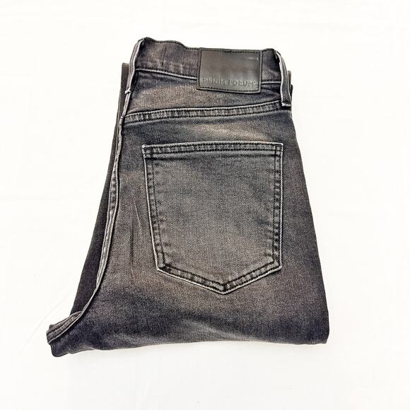 Denim Forum The Arlo High Rise Straight Denim Jeans Button Fly Size 26 x 28L - Picture 1 of 9